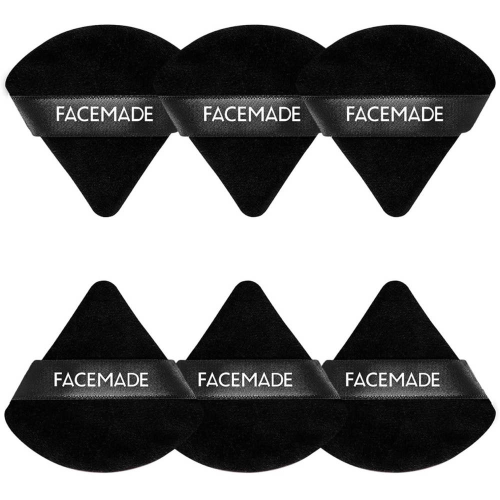 New FACEMADE 6 Pieces Face Powder puff with case